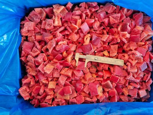 Fresh Green Red and Yellow Peppers Cut Strips of Frozen Mixed Sweet Peppers at Beautiful Prices