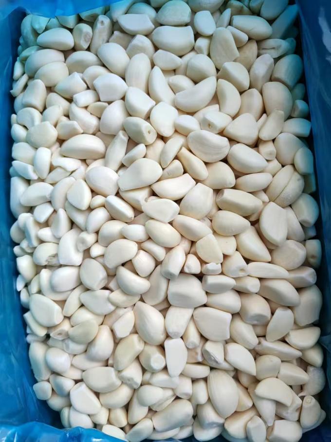 ผลิตภัณฑ์ร้อน ราคาโรงงาน สีขาว ใบรับรอง BRC HACCP ผักแข็ง IQF กระเทียมอินทรีย์ 0