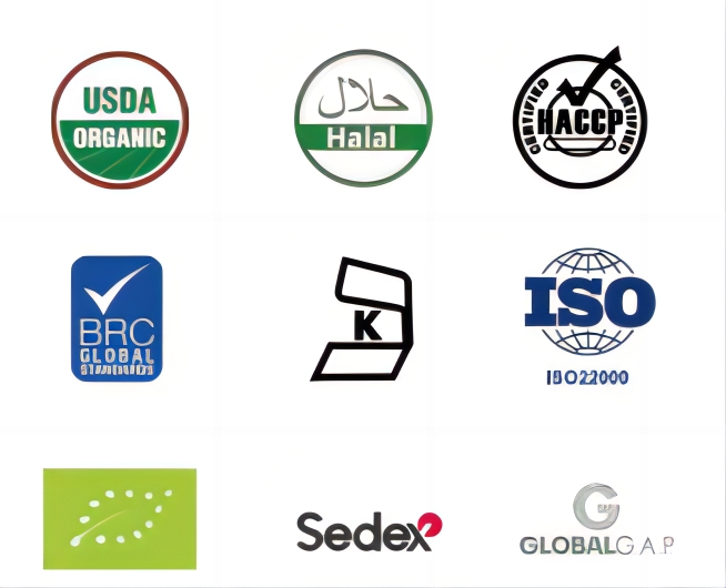 ผลิตภัณฑ์ร้อน ราคาโรงงาน สีขาว ใบรับรอง BRC HACCP ผักแข็ง IQF กระเทียมอินทรีย์ 6