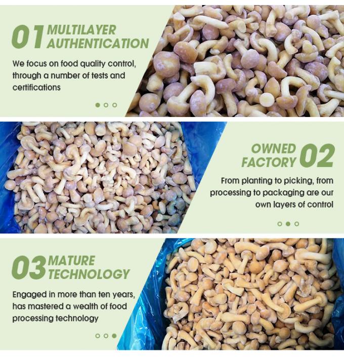 เห็ดป่าเพาะปลูกออร์แกนิก เห็ดธรรมชาติเพื่อสุขภาพ สดใหม่ มีคุณค่าทางโภชนาการ ทั้งตัว แช่แข็ง เห็ดนาเมโกะแช่แข็ง IQF 3